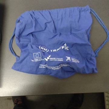 GO TRAFFIC plava platnena vrećica