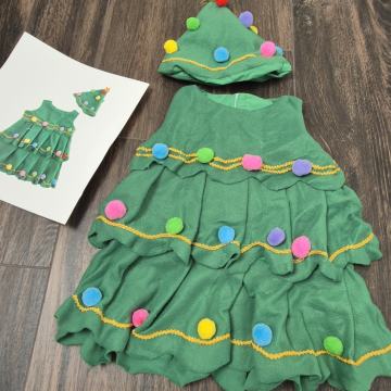 Kostim Božićno drvce vel 3+