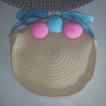 OKRUGLA TORBA S PON-PONIMA - NOVO