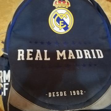 ŠKOLSKA TORBA, PLAVA, REAL MADRID + PRIPADAJUĆA PERNICA