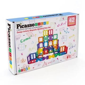 Picasso Tiles - Artistry Magnetic Tiles set (42 pcs) (PT42)(N)