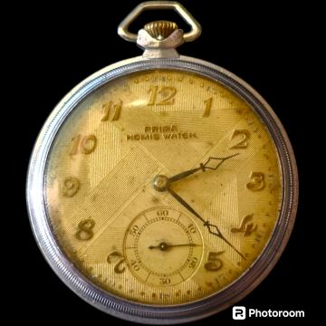 DŽEPNI SAT "PRIMA HOMIS WATCH" SWISS-15 JEWELS