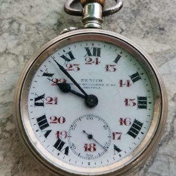 DŽEPNI SAT "ZENITH" -"MIHAJLO PETKOVIĆ@Co" BEOGRAD-KRALJEVINA SHS