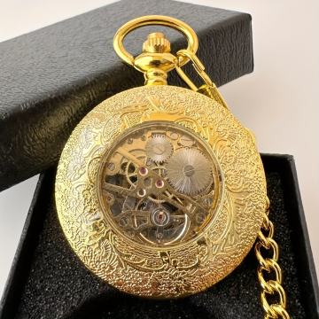 Mehanički džepni sat s izdubljenim poklopcem, rimskim brojčanikom