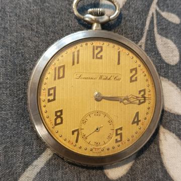 Srebrni Džepni sat Locarno watch co.