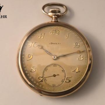 ZLATNI DŽEPNI SAT DOXA R1, RATE !