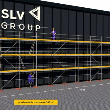 Građevinska fasadna skela, 300 m2 novo typ Plettac