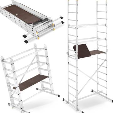 Mobilna aluminijska zglobna skela, visina 4m, 150 kg AKCIJA!!