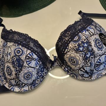 PLAVI PAMUČNI GRUDNJAK 80 B - NOVO