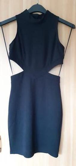 Asos cut side mala crna haljina