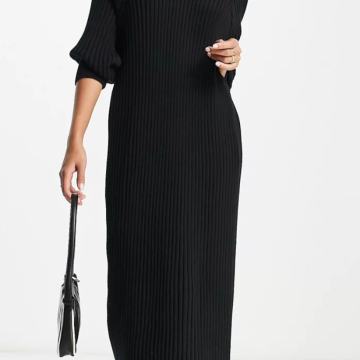 Asos maxi pletena haljina