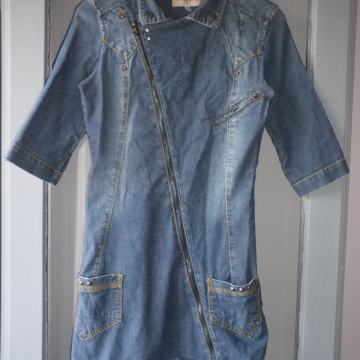 BERSHKA DENIM - ELEGANTNA TRAPER HALJINA 34 XS