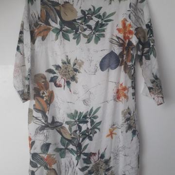 Bijela haljina floral cvjetni print 38 40