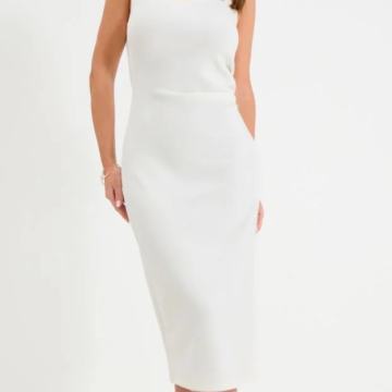 BIJELA HALJINA S PROREZOM VEL S - NOVO