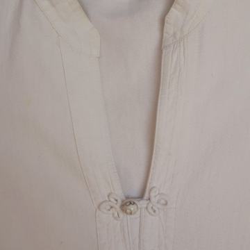 Bijela ljetna haljina sa bisernim dugmićima L/42