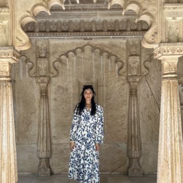 Bijelo plava haljina NOVO