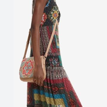 boho, desigual maxi haljina M