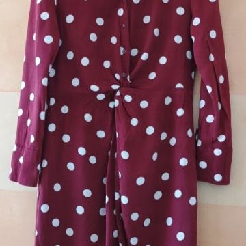 Bordo haljina na točkice