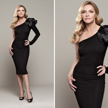 Crna svečana haljina 36 38