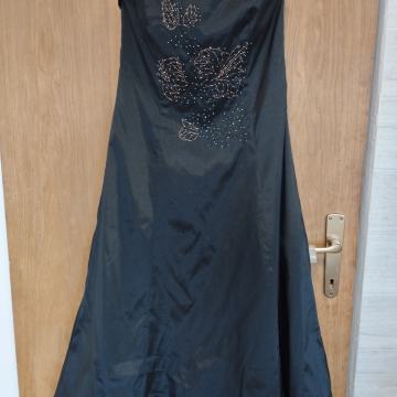 Crna haljina sa šljokicama (vel.40) - kao nova!