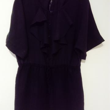 Crna haljina tunika kaftan 36 NOVO