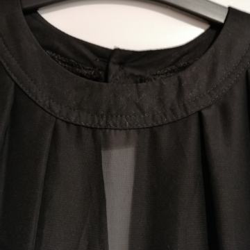 Crna lepršava haljina za ples