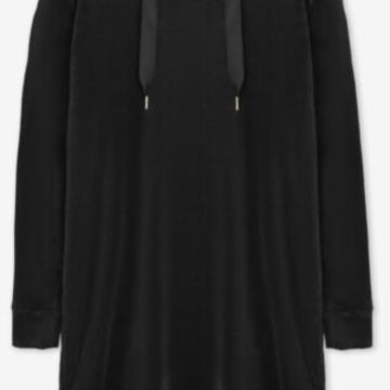 CRNA PLIŠANA HALJINA VEL. 38 - NOVO S ETIKTOM