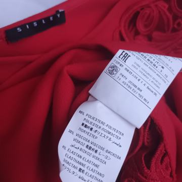 Crvena haljina A kroj Sisley 38