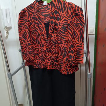 CRVENO-CRNA VINTAGE HALJINA 46/48