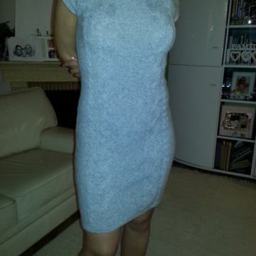 DENIS  siva vunena haljina