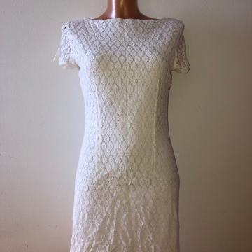 H&M bijela haljina čipkasta vel. 36, kao nova