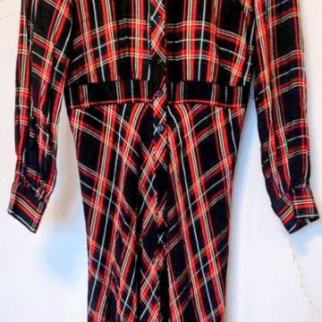 H&M duga karirana haljina