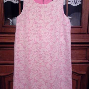 H&M roza haljina, čipka
