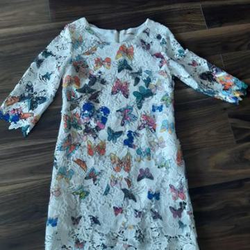 Haljina 36 bijela s leptirima