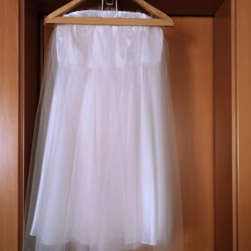 haljina 40, puder roza boje, svila, til... NOVO nekorišteno