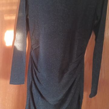 Haljina crna sa sjajem, veličina L