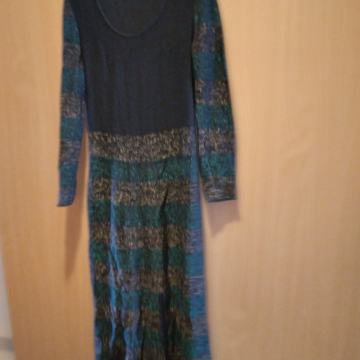 Haljina crno , zeleno , zlatna