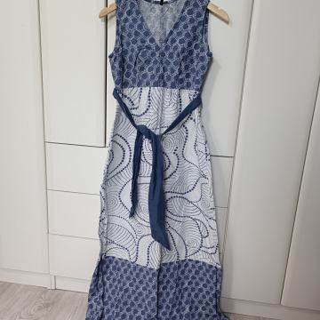 Haljina lanena Benetton, M