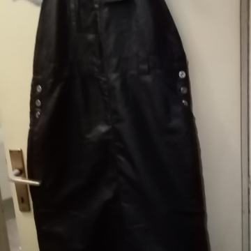 haljina PU eko crna midi