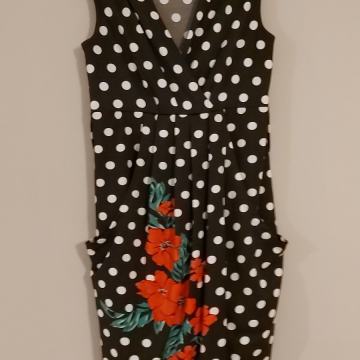 Haljina točkice cvijetna