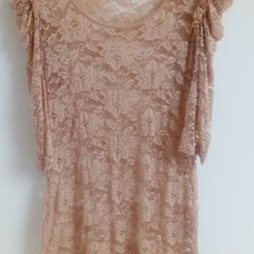 Haljina tunika roza čipka Next novo 36