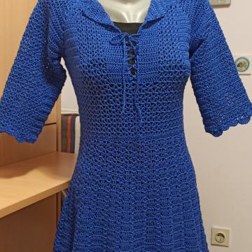 Haljina, unikat ručni rad + poklon kapa