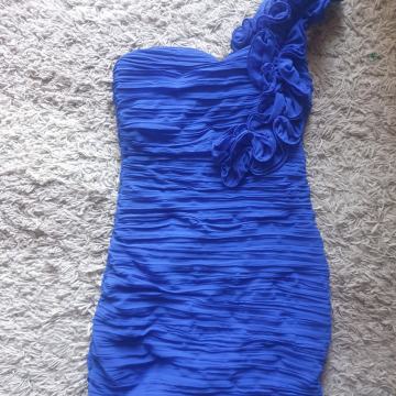 Haljina uska uz tijelo kraljevsko plava