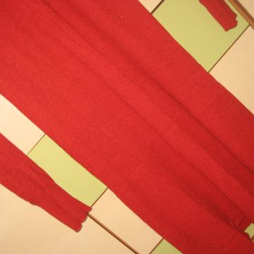 CRVENA PLETENA KONČANA HALJINA 38/40  - NOVO