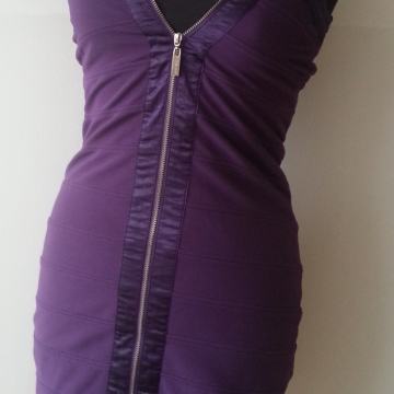 Ljubičasta bandage haljina like HERVE LEGER