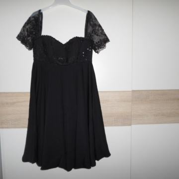 IVICA SKOKO prekrasna crna haljina vel.36