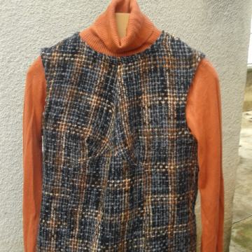 Karirana vunena haljina M/40