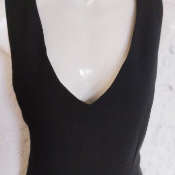 Klasična crna svečana maxy haljina