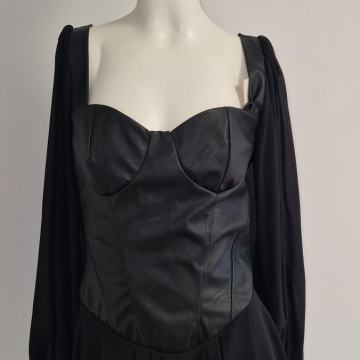 Korzet nova crna haljina