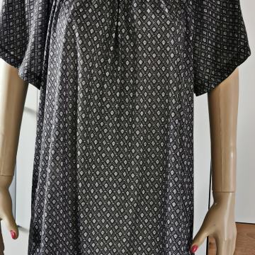 Lagana ženska sivocrna haljina širokog kroja - H&M - broj od S - L